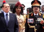 Berlusconi y Gadafi en Roma